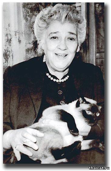 Фаина Раневская и ее сиамский кот Кон-Тики