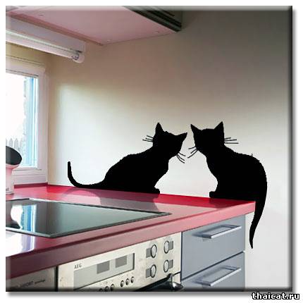 Смешные наклейки с кошками
