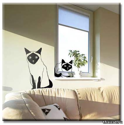 Смешные наклейки с кошками