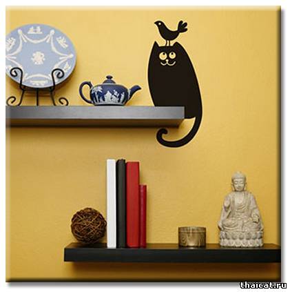 Смешные наклейки с кошками