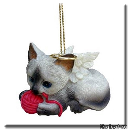 Елочные игрушки. Сиамские и тайские кошки