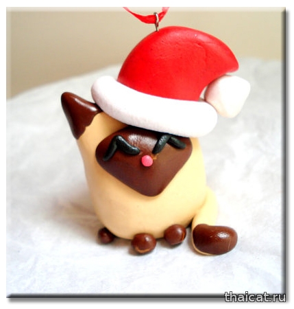 Елочные игрушки. Сиамские и тайские кошки