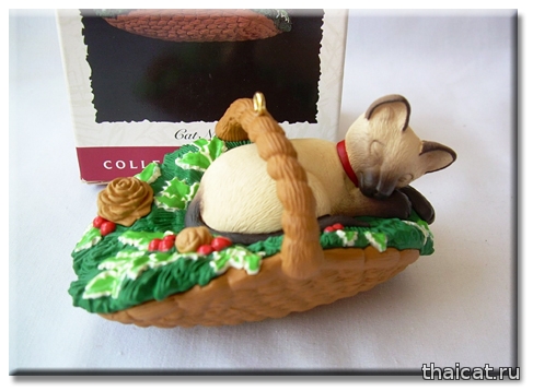 Елочные игрушки. Сиамские и тайские кошки