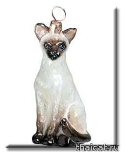 Елочные игрушки. Сиамские и тайские кошки