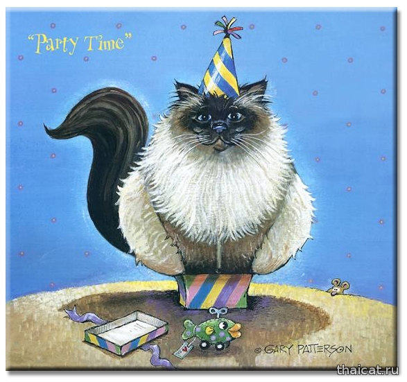 Гарри Паттерсон: веселые рисунки сиамских кошек