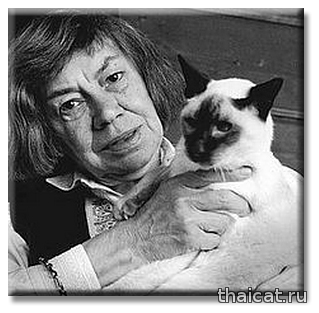 Патриция Хайсмит и ее сиамские кошки