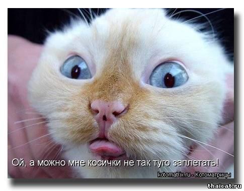 Ой, а можно мне косички не так туго заплетать!